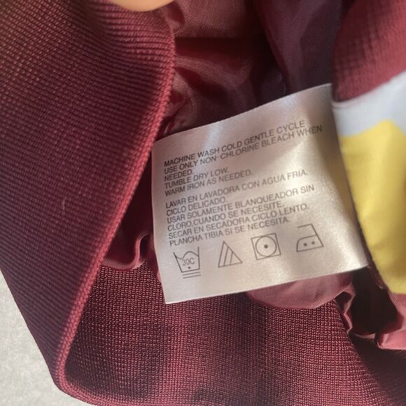 Members Only Iconic Racer Jacket Small Camo Bomber Burgundy 80’s Fashion Retro - Picture 13 of 15